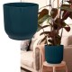 Elho Vibes Fold Round Flowerpot, Deep Blue with Liner - 18cm